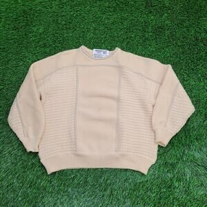 St-Croix Cable Knit Sweater Womens Large 20x21 Zephyr Wool